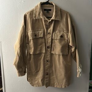 Forever 21 Tan Corduroy Shacket Size S
